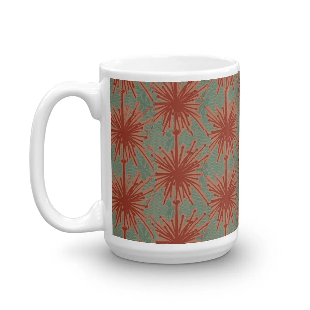 Flower Power Coffee Mug – Coral