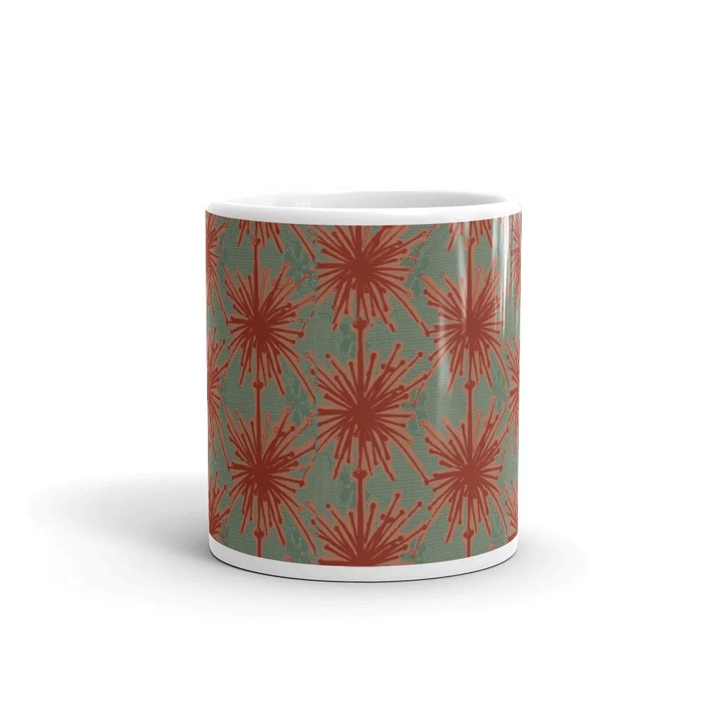 Flower Power Coffee Mug – Coral